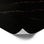 Black Panther Gold Marble Art Poster (Hoek)