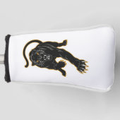 Black Panther Golf Head Hoesje Golfheadcover (Voorkant)