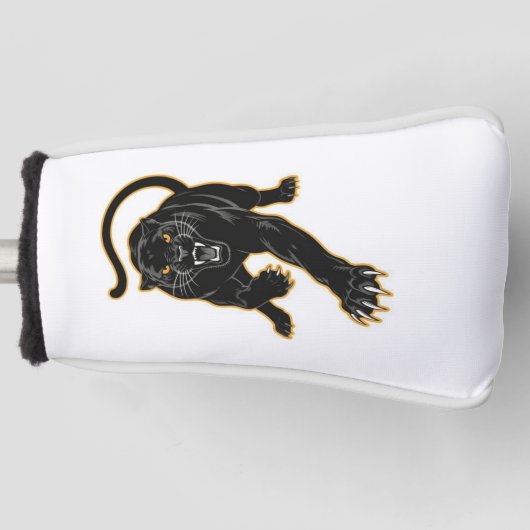 Black Panther Golf Head Hoesje Golfheadcover (Voorkant)