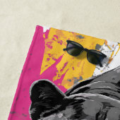 Black Panther Graffiti Pop Art Strandlaken (In situ)