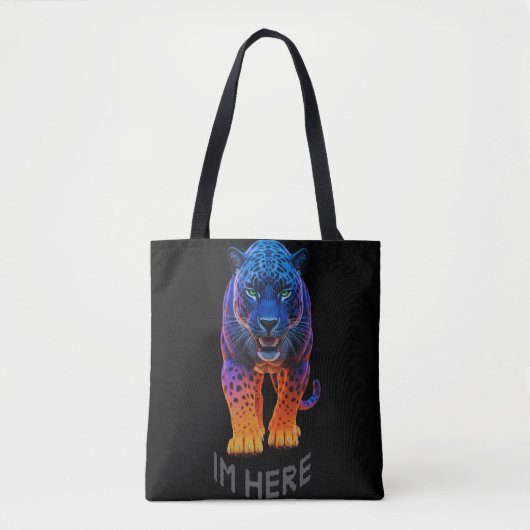 Black Panther Grafisch "Ik ben hier" Tote Bag (Voorkant)