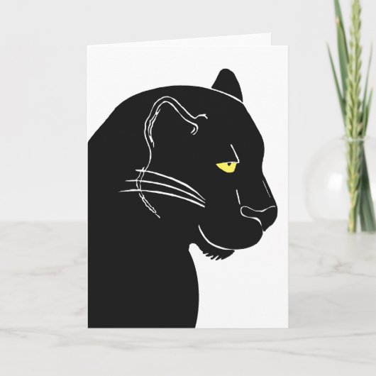 Black Panther Greeting Card Kaart (Voorkant)