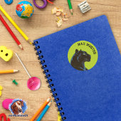 Black Panther - groen · rond Ronde Sticker