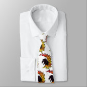 Black Panther Head Flames Sport Football stropdas (Gebonden)