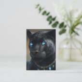 Black Panther Illustratie Visitekaartje (Staand voorkant)