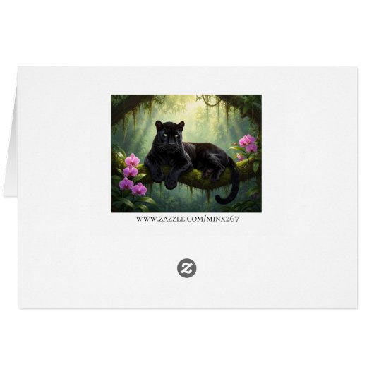 Black Panther in De Jungle (Achterkant Horizontaal)