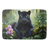 Black Panther in the Jungle Badmat (Voorkant)
