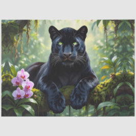 Black Panther in the Jungle Tissuepapier