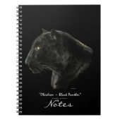 Black Panther Jaguar Leopard Wildlife Art Notitieb Notitieboek (Voorkant)