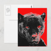Black Panther Jaguar Postcard Briefkaart (Voorkant / Achterkant)