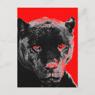 Black Panther Jaguar Postcard Briefkaart