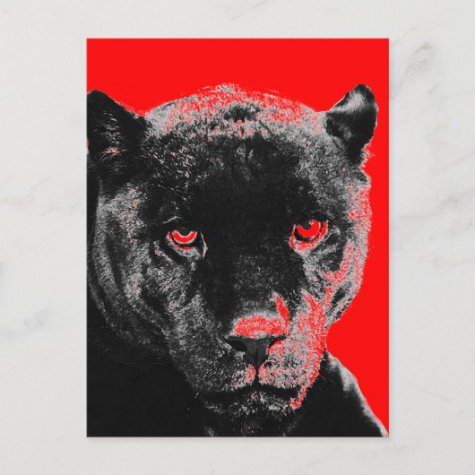 Black Panther Jaguar Postcard Briefkaart (Voorkant)