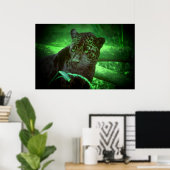 Black Panther Jaguar Poster (Thuiskantoor)