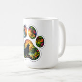 Black Panther Jungle Paw Design Koffiemok (Voorkant rechts)