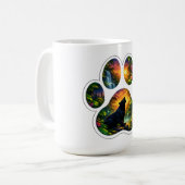 Black Panther Jungle Paw Design Koffiemok (Voorkant links)