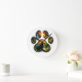 Black Panther Jungle Paw Design Ronde Klok (Huis)