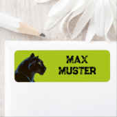 Black Panther Kat - groen ・ waterdicht Etiket (Insitu)