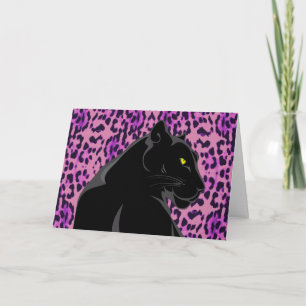 BLACK PANTHER KUNSTKAART BLANK VAN BINNEN KAART