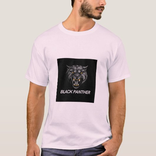 Black panther logo T-shirt (Voorkant)