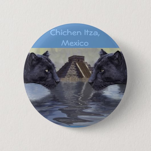 Black Panther Mexico Collectie Ronde Button 5,7 Cm (Voorkant)