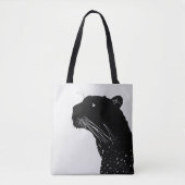 Black Panther Minimalisme Tote Bag (Voorkant)