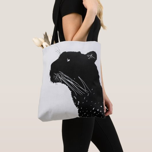 Black Panther Minimalisme Tote Bag (Dichtbij)