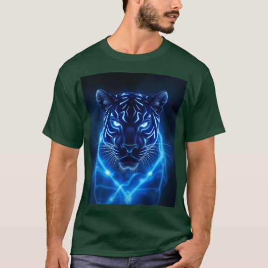 Black Panther Mystic T-Shirt – Licht & Donker Scha (Voorkant)
