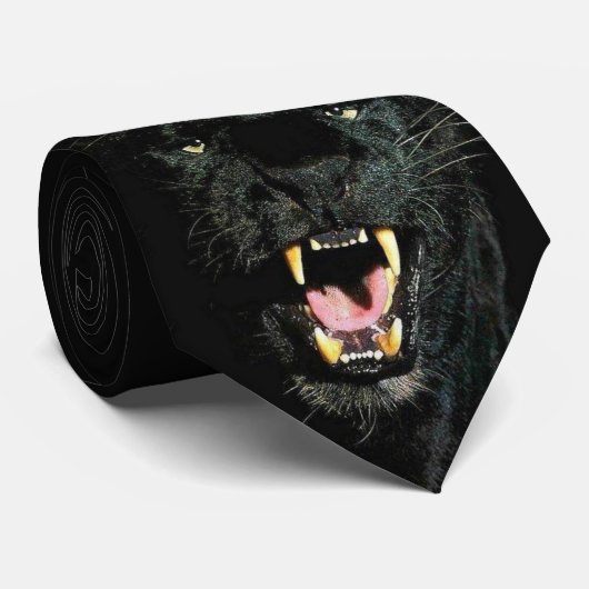 Black Panther Necktie Stropdas (Opgerold)