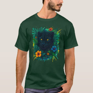 Black Panther Oerwoud Spirit Art T-shirt