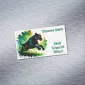 Black Panther: Omgeving in groen | Magnetisch Visitekaartje (Voorbeeld)