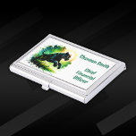 Black Panther: Omgeving in groen | Visitekaarthouder<br><div class="desc">Prachtige Black Panther: Omgeving in groen voor u om te personaliseren met uw eigen gegevens,  afbeeldingen,  logo's,  tekst,  enz. Visitekaartjes.</div>