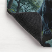 Black Panther op een maanverlichte boomtak Muismat (Hoek)