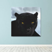 Black Panther Panthera Canvas Afdruk (Insitu (Houten vloer))