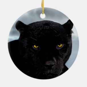 Black Panther Panthera Keramisch Ornament
