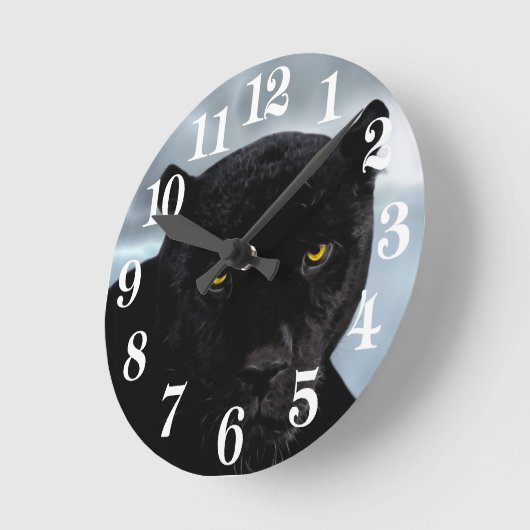 Black Panther Panthera Ronde Klok (Hoek)