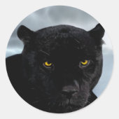 Black Panther Panthera Ronde Sticker (Voorkant)