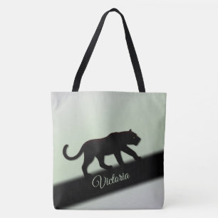 Black Panther Persoonlijke naam Tote Bag