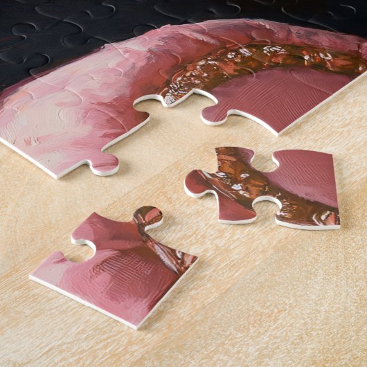 Black Panther Pink Sofa Legpuzzel (Zijkant)