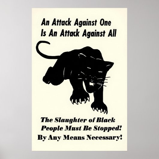 Black Panther Poster 'An Attack Against One Is An (Voorkant)