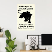 Black Panther Poster 'An Attack Against One Is An (Thuiskantoor)