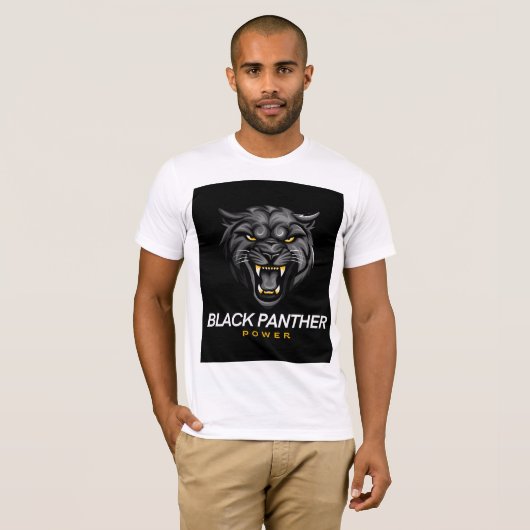 black panther power T-shirt (Voorkant volledig)