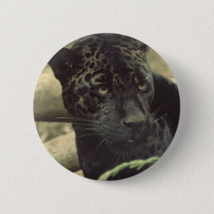 Black Panther Round Button