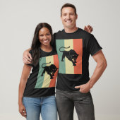 Black Panther Silhouette Shirt Retro  klasse (Unisex)