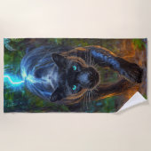 Black Panther Strandlaken (Voorkant)