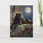 Black Panther Themed Happy Birthday Kaart (Voorkant)