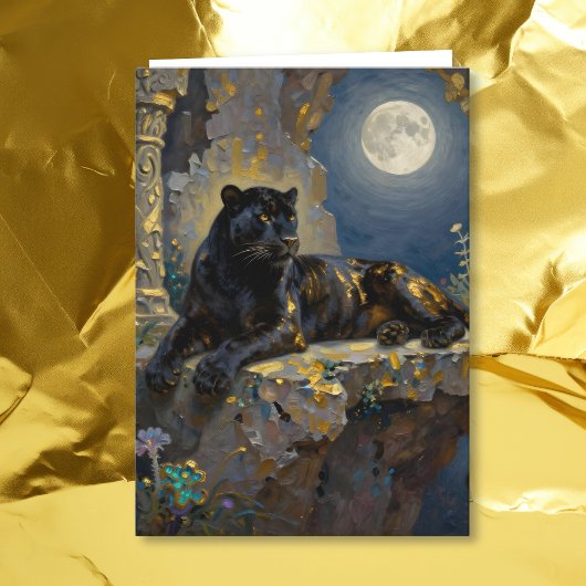 Black Panther Themed Happy Birthday Kaart