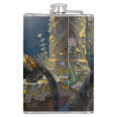 Black Panther under the Full Moon Personalized Heupfles (Achterkant)