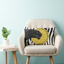 Black Panther van Toshi Yoshida Wood Kussen