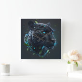 "Black Panther" Vierkante Klok (Huis)