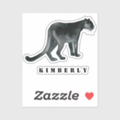 Black Panther Waterverf Sticker (Vel)